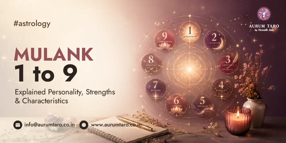 Mulank 1 to 9 personality traits, strengths and characteristics | Aurum Taro | Monalli Jain